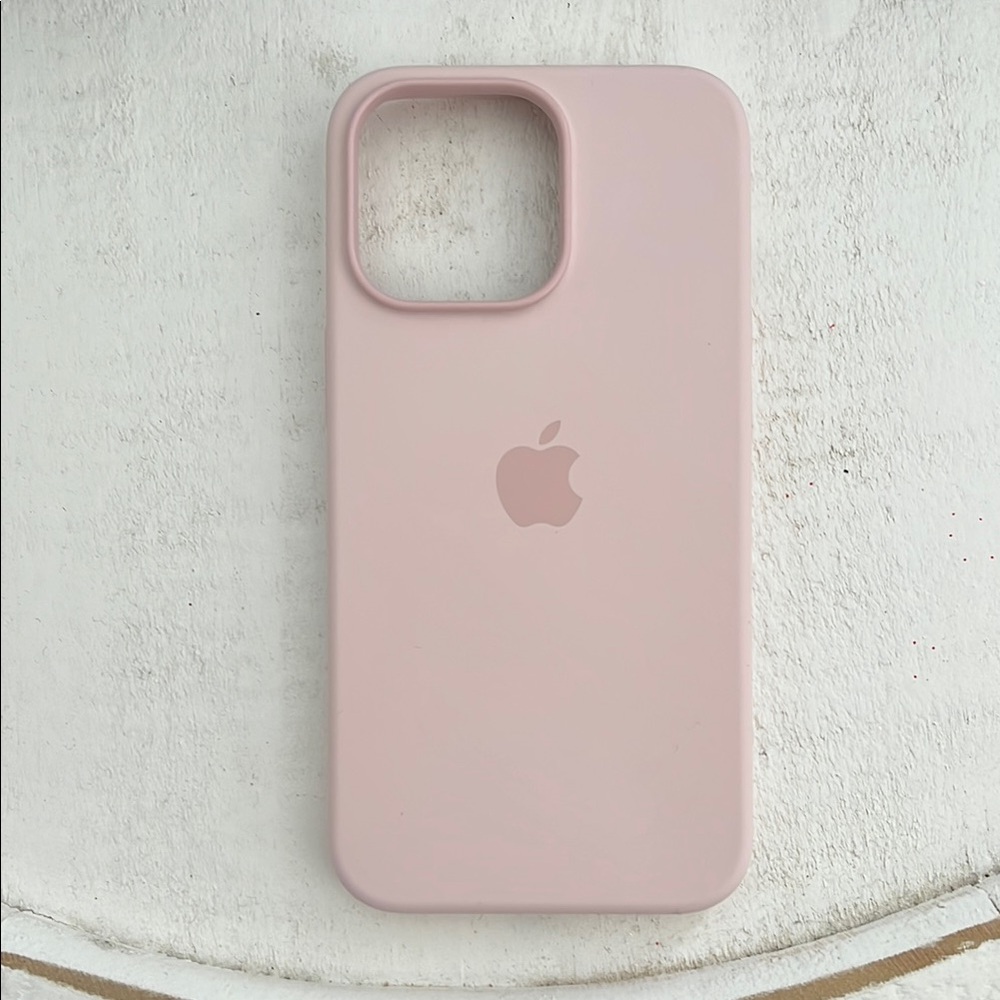 Apple Pink Silicone Case for iPhone